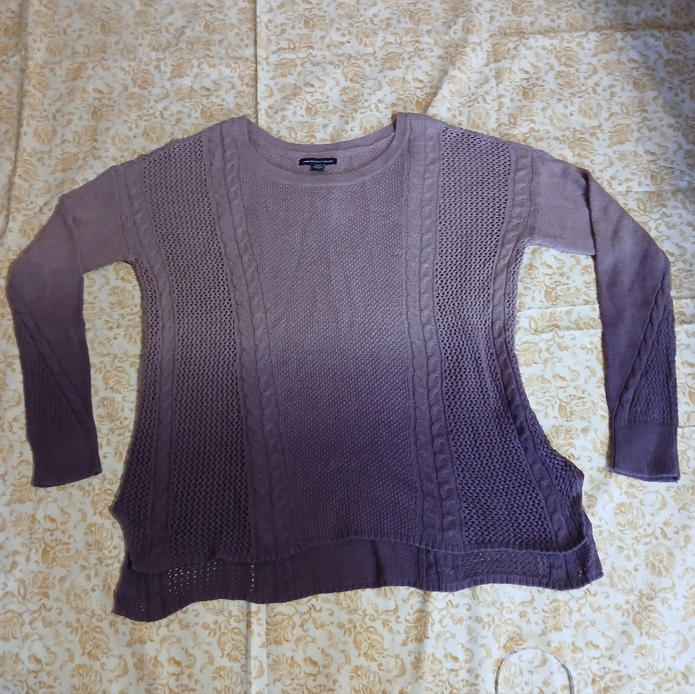 American Eagle Purple Ombre Women's Sweater